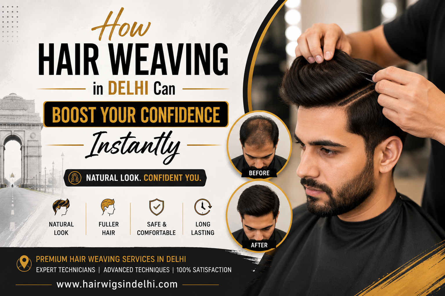 How Hair Weaving in Delhi Can Boost Your Confidence Instantly