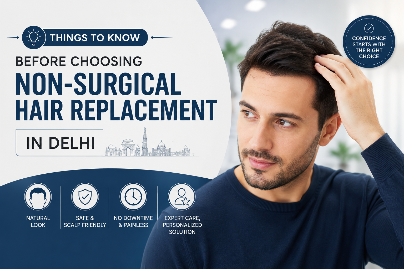 Things to Know Before Choosing Non-Surgical Hair Replacement in Delhi